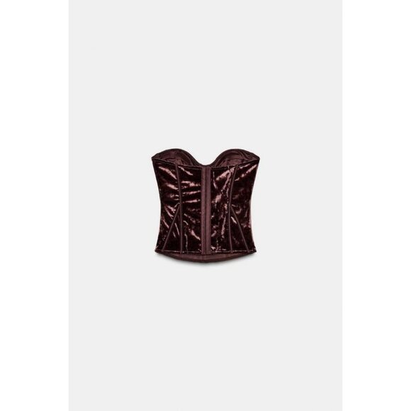 ZARA VELVET CORSET - Picture 7 of 8